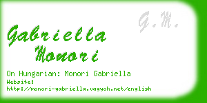 gabriella monori business card